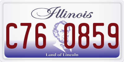 IL license plate C760859