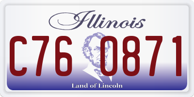 IL license plate C760871