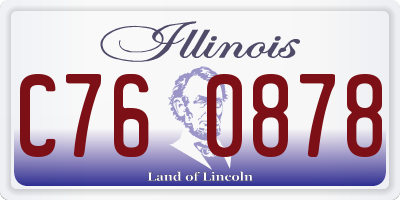 IL license plate C760878