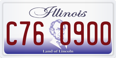 IL license plate C760900