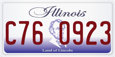 IL license plate C760923