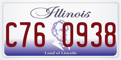 IL license plate C760938