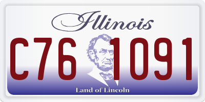 IL license plate C761091
