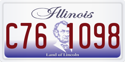 IL license plate C761098