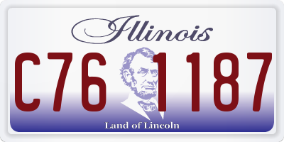 IL license plate C761187