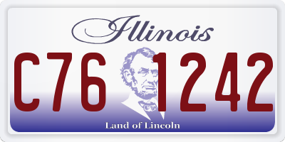 IL license plate C761242