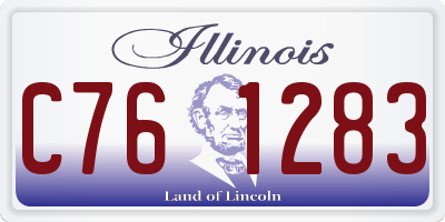 IL license plate C761283