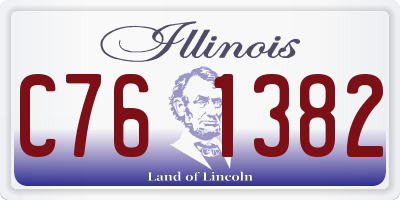 IL license plate C761382
