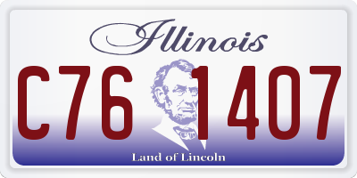IL license plate C761407