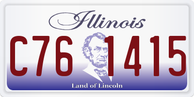 IL license plate C761415