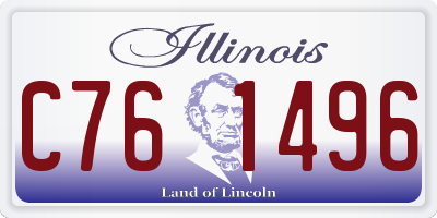 IL license plate C761496
