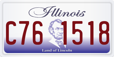 IL license plate C761518