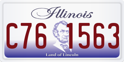 IL license plate C761563