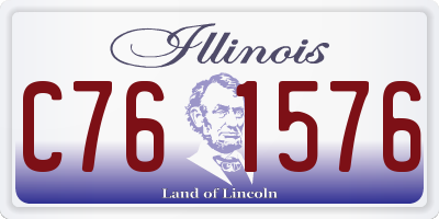 IL license plate C761576
