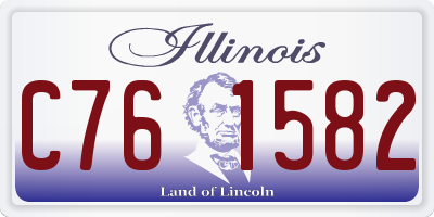 IL license plate C761582