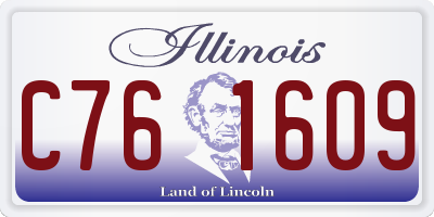 IL license plate C761609