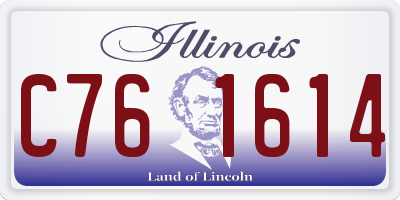 IL license plate C761614