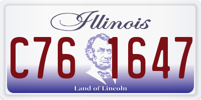 IL license plate C761647