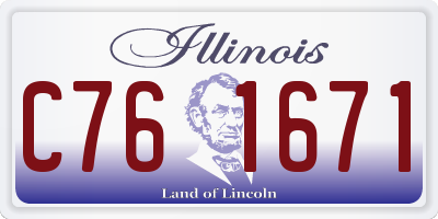 IL license plate C761671