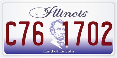 IL license plate C761702