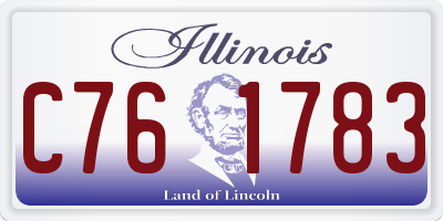 IL license plate C761783