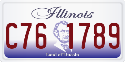 IL license plate C761789