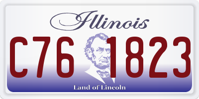 IL license plate C761823