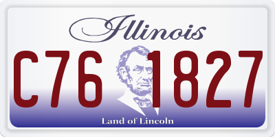 IL license plate C761827