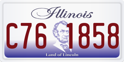 IL license plate C761858