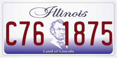 IL license plate C761875