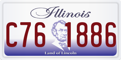 IL license plate C761886