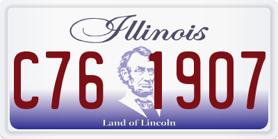 IL license plate C761907