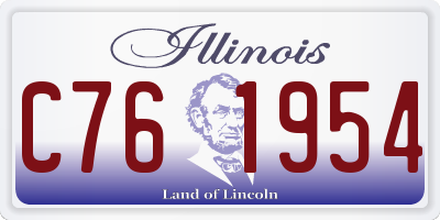 IL license plate C761954