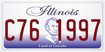 IL license plate C761997