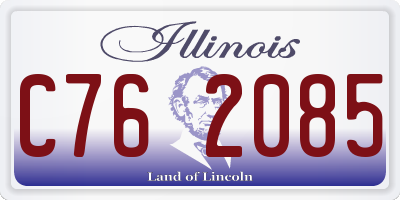 IL license plate C762085