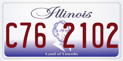 IL license plate C762102