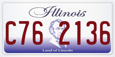 IL license plate C762136