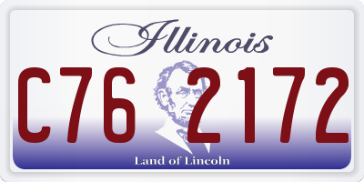 IL license plate C762172