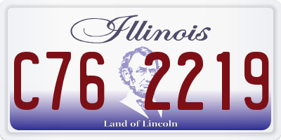 IL license plate C762219