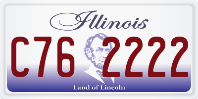 IL license plate C762222