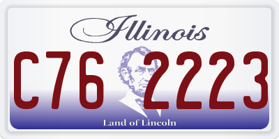 IL license plate C762223
