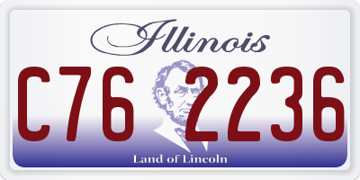 IL license plate C762236
