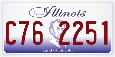 IL license plate C762251