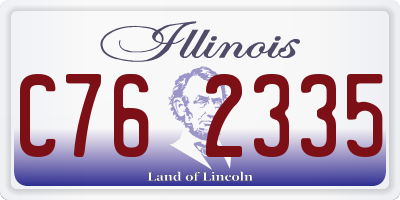 IL license plate C762335