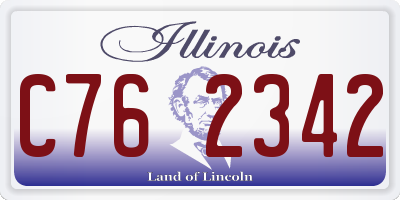 IL license plate C762342