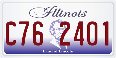 IL license plate C762401