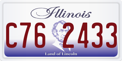 IL license plate C762433