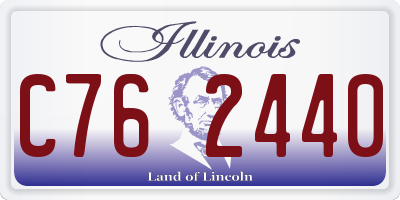 IL license plate C762440