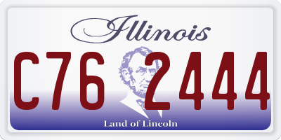IL license plate C762444