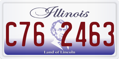 IL license plate C762463